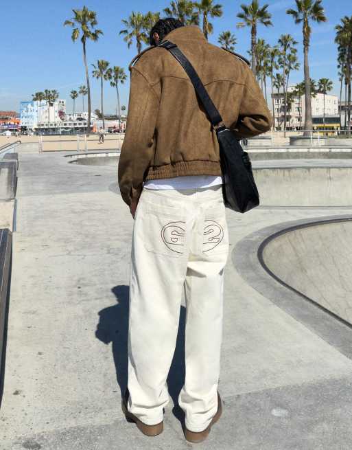 Bershka Faux suede jacket in camel, 4 of 4
