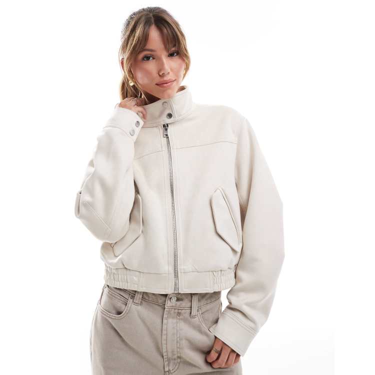 Bershka suede jacket store