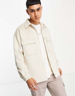 Faux on sale suede overshirt