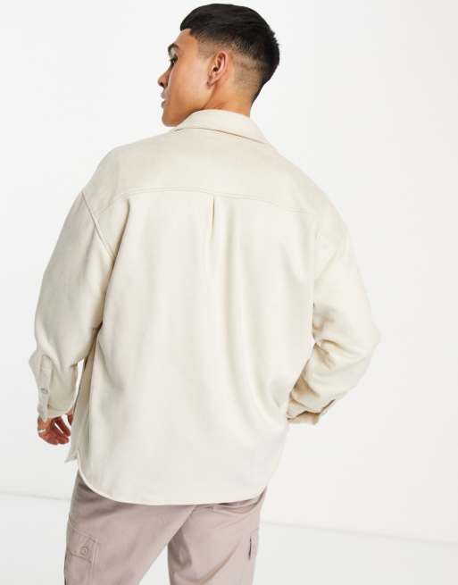 Faux on sale suede overshirt