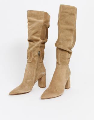 mens suede slouch boots