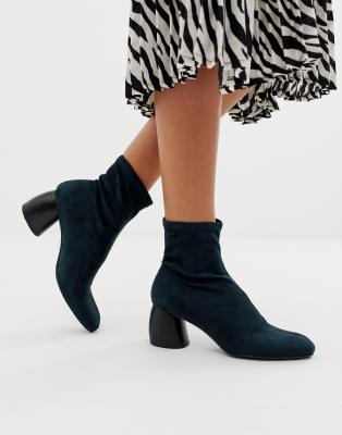 faux suede sock boots
