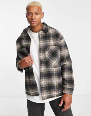 Bershka on sale wool jacket