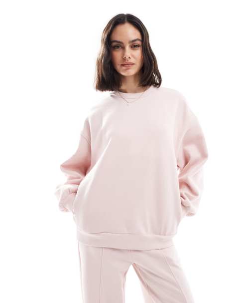 Bershka - Felpa oversize rosa - view 1