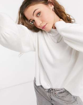 Bershka white outlet sweater