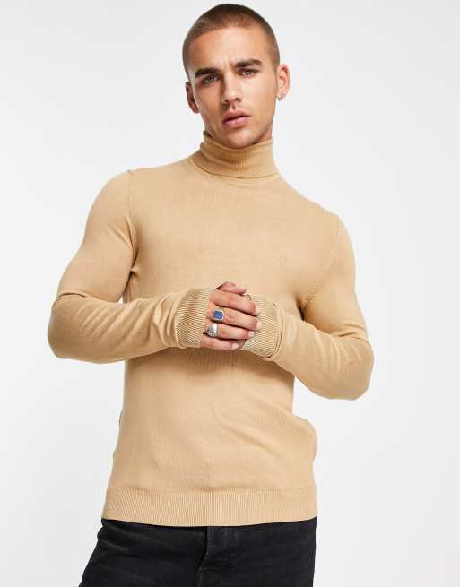 Camel fine shop knit jumper