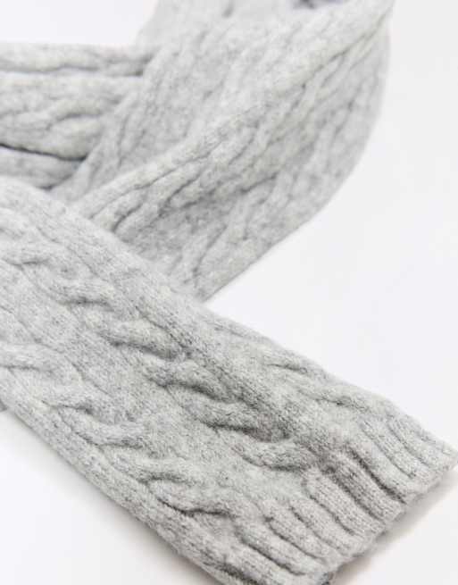 Bershka Fine-knit scarf in animal print, 2 of 4