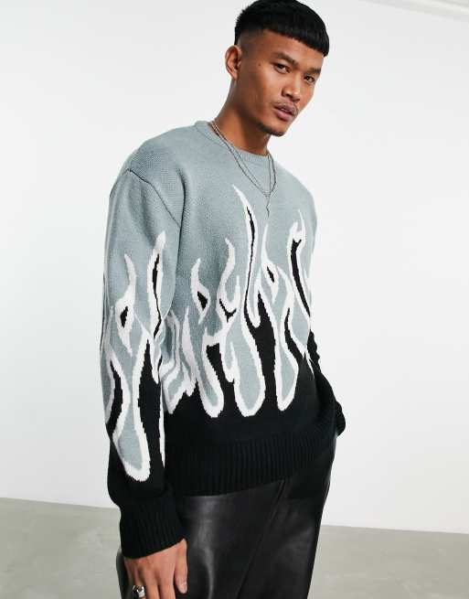 Asos flame outlet sweater