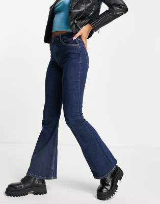 flare jeans dark blue