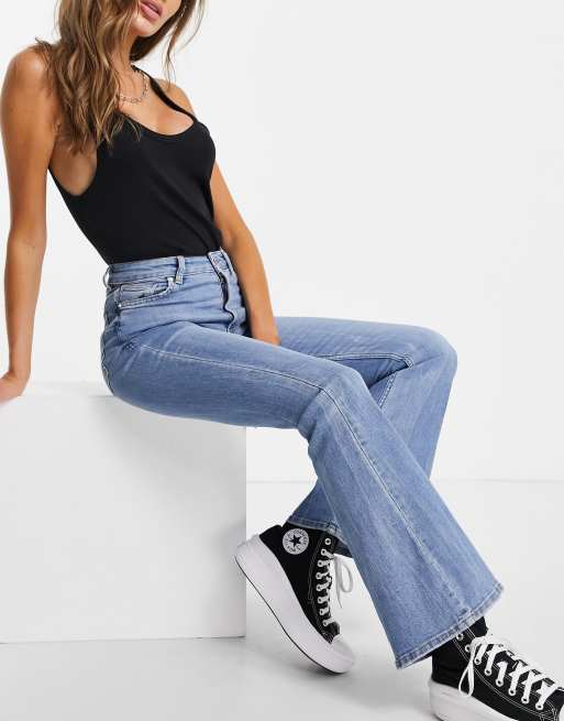 bershka 90s baggy jeans in blue x