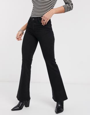 asos black flare jeans