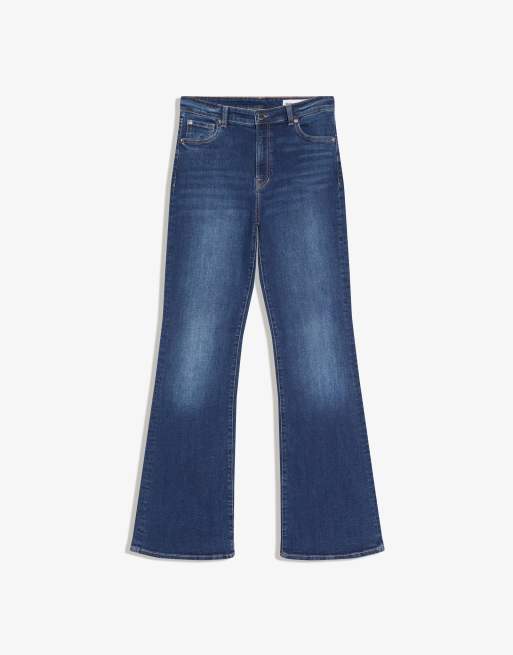 Bershka Flared jeans in denim blue, 2 of 4