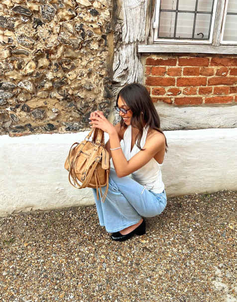 Bershka flared jeans in light blue - LBLUE - view 1