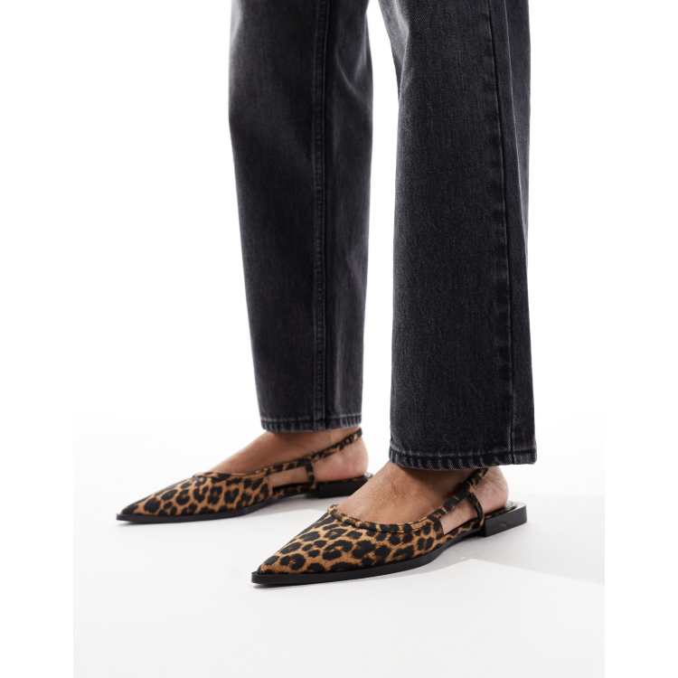 Leopard slingback flats deals