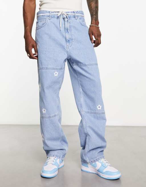 Asos embroidered jeans best sale