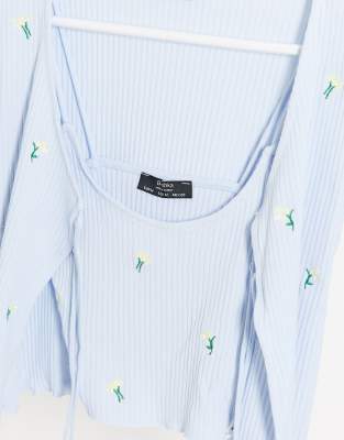 bershka cardigan top