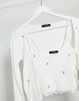 bershka cardigan top