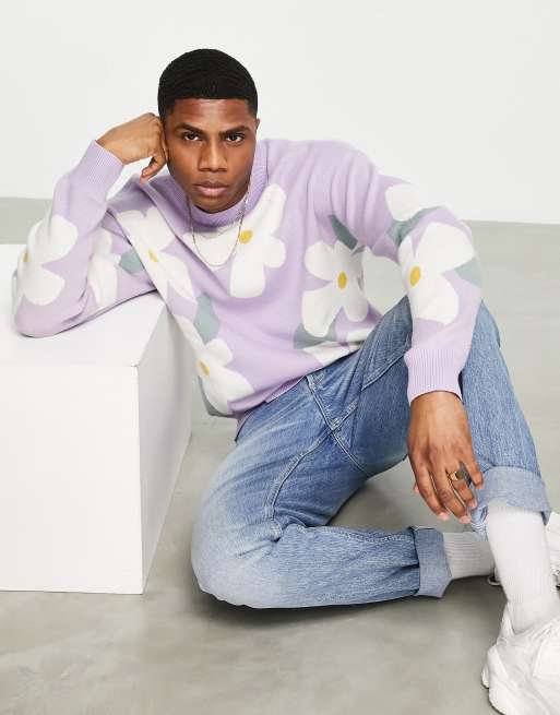 Flower shop print jumper