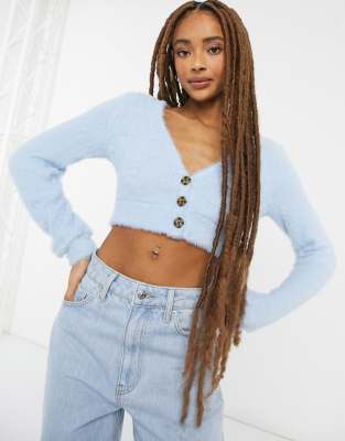 bershka cropped cardigan