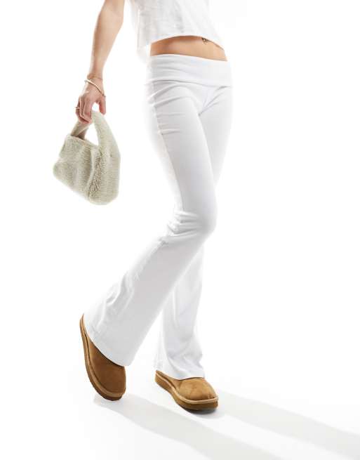 Flared Bootcut TROUSERS, White PANTS, Flared Pants, Pants With