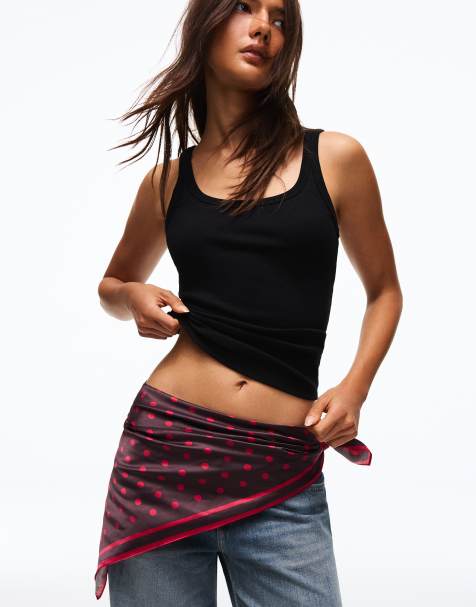 Bershka foulard a pois marrone - view 1
