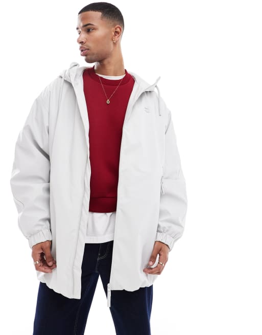 Bershka – Funktionaler Regenmantel aus Nylon in Eisgrau, 2 von 4