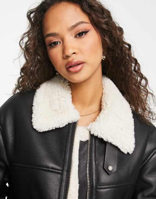 bershka Zip-up faux fur cardigan - New - Women, Bershka