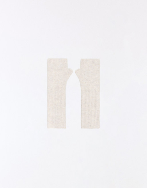 Bershka gebreide wanten in stone, 4 van 5