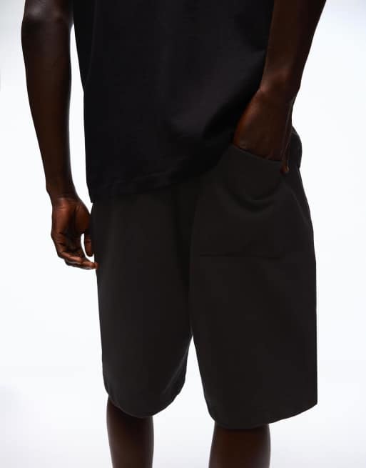 Bershka - Gecoördineerde set van T-shirt en short in zwart, 4 van 4