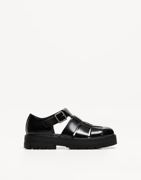 Bershka – Geschlossene Fischer-Schuhe in Schwarz - view 1
