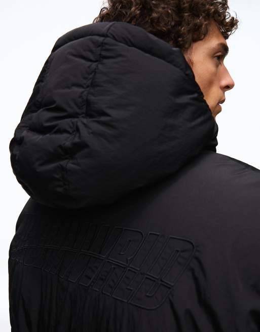 Bershka - Gewatteerd jack in zwart, 3 van 5