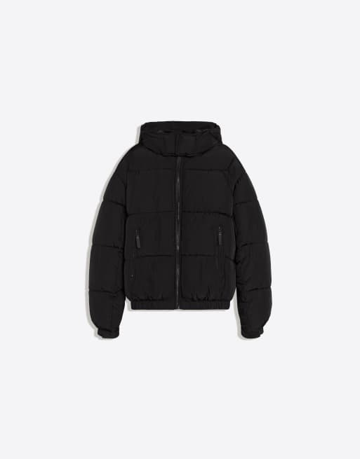 Bershka - Gewatteerd jack in zwart, 5 van 5