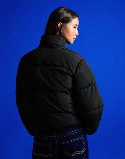 Bershka - Gewatteerd jack in zwart, 3 van 5