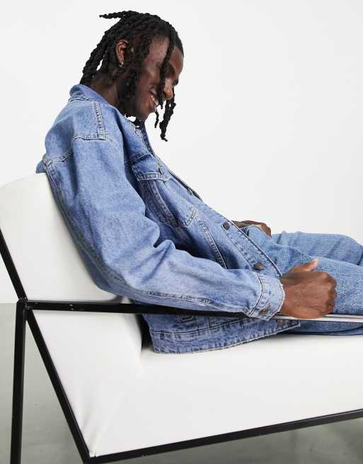 Bershka Giacca di jeans azzurra ASOS