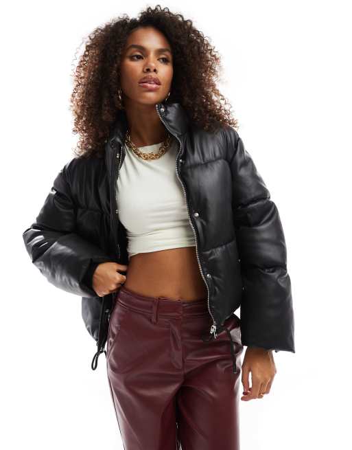 Puffer Jacket Giubbotto Di Bershka Giubbotto Rosso Bershka