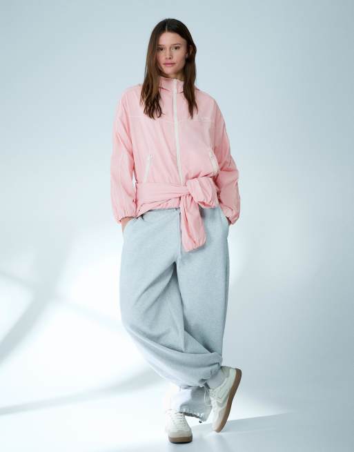 Bershka - Giacca tecnica con cappuccio color dust pin, 2 di 4