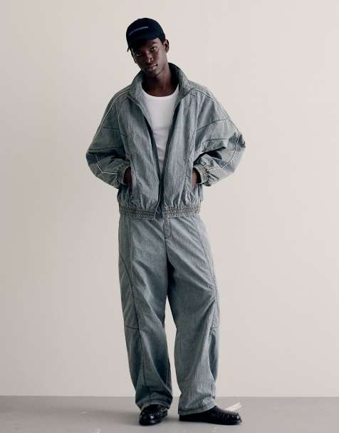 Bershka - Giacca tecnica grigio scuro slavato - view 1