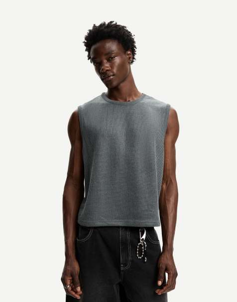 Bershka - Gilet casual grigio - view 1