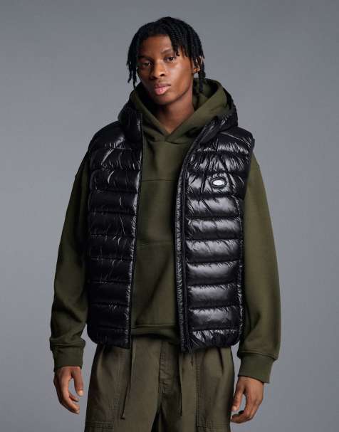Bershka gilet trapuntato ultraleggero nero - view 1