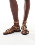 [Bershka] Bershka gladiator sandals in sand-Neutral 38 Sand