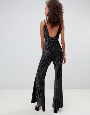 bershka glitter jumpsuit