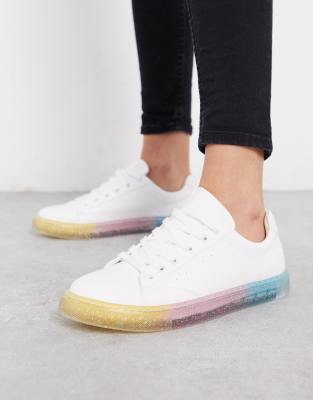 white glitter sneakers