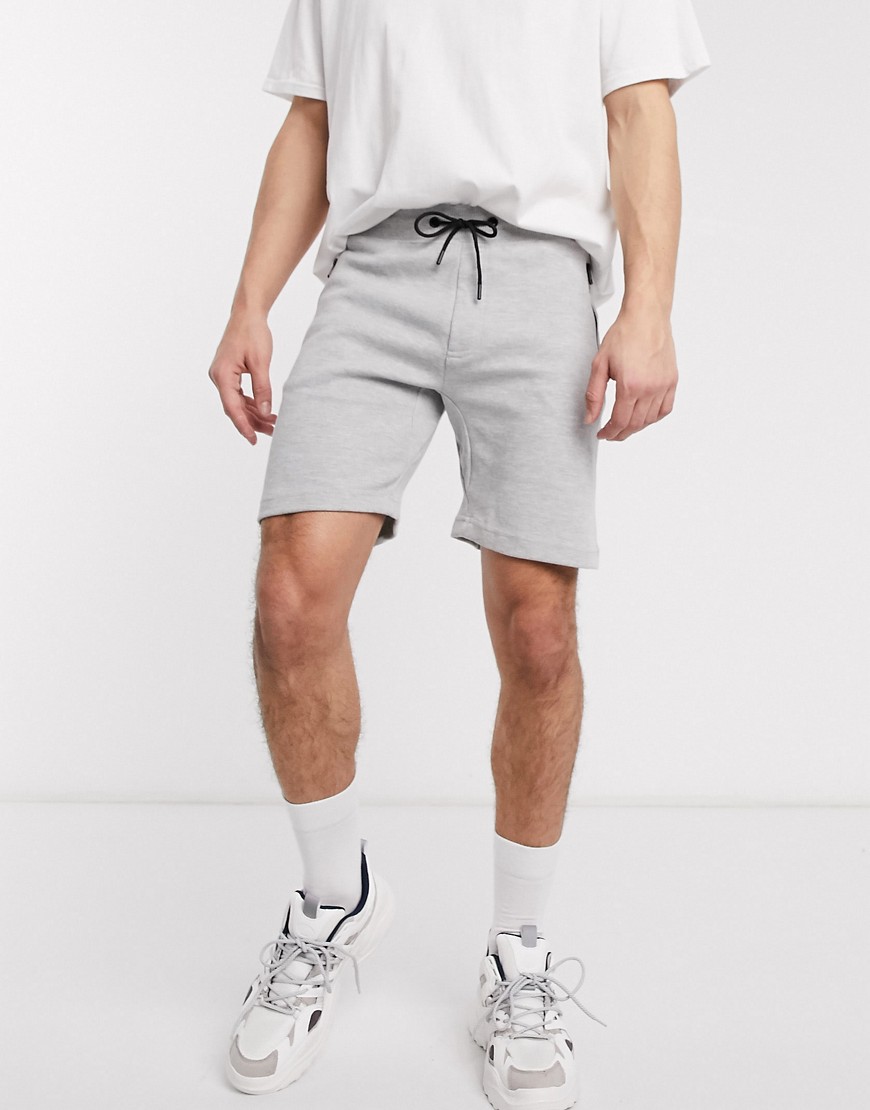 Bershka – Grå jersey-shorts