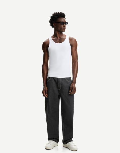 Bershka - Grå og super baggy jeans - view 1