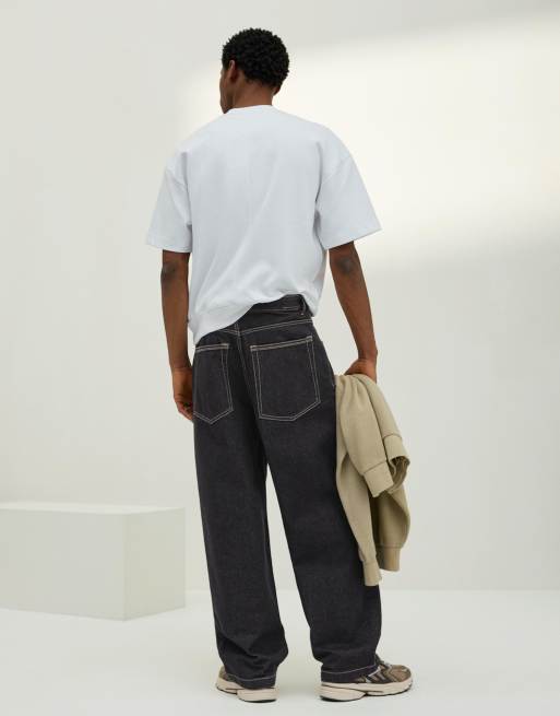 Bershka - Grå og super baggy jeans, 2 af 4