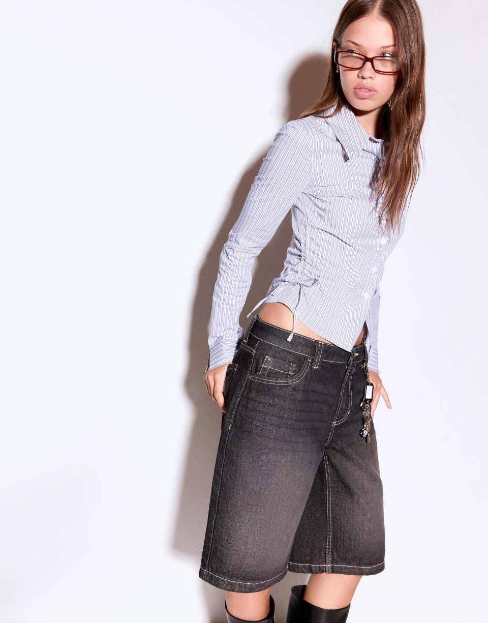 Grey fitted shirt