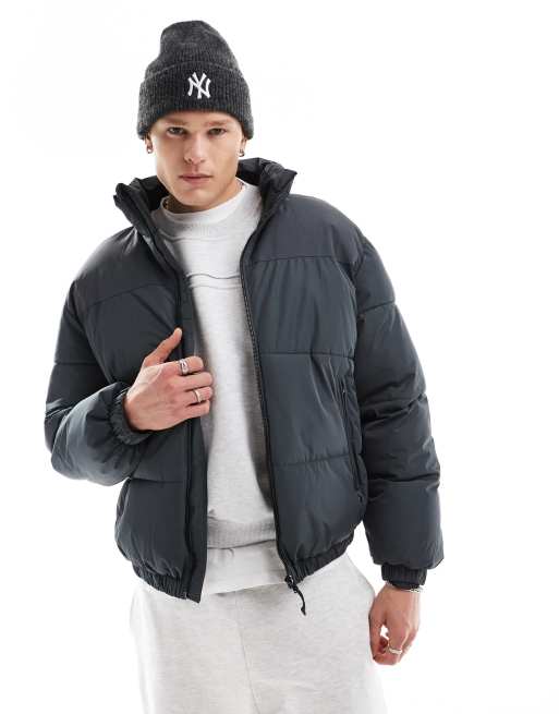 Bershka – Grå pufferjacka