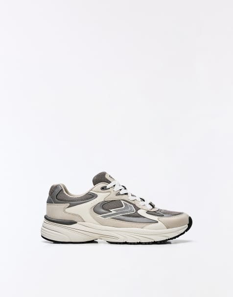 Bershka – Grå sneakers med paneler - view 1