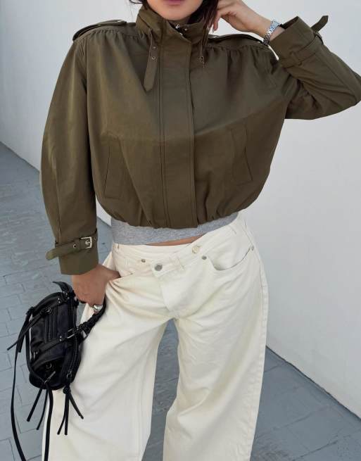 Bershka – Gräddvita jeans med vida ben, 2 av 6
