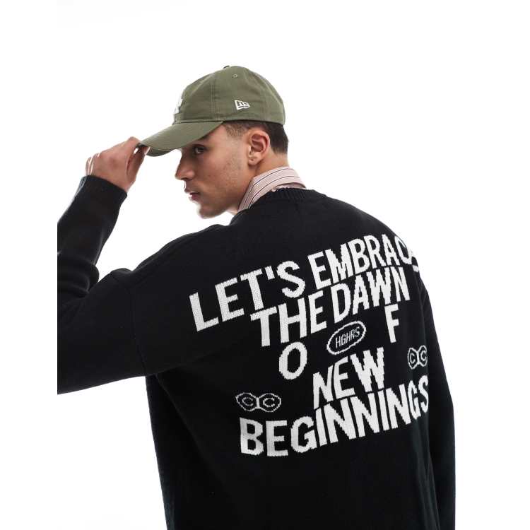 ★TRILLION★2025SS★Gothic Graphic Washing Knitwear★3色 MUSINSA | TRILLION Gothic Graphic Washed Jacquard Knit [Brown]